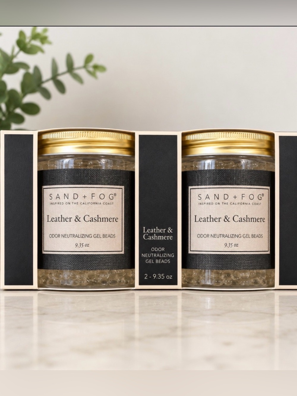SAND + FOG Leather & Cashmere Odor Neutralizing Gel Beads